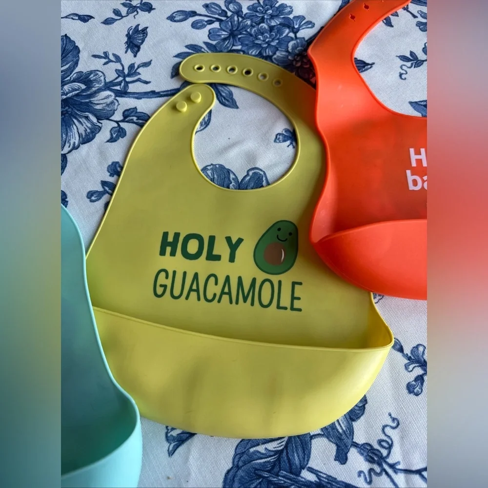 HB silicone baby bibs set of 3